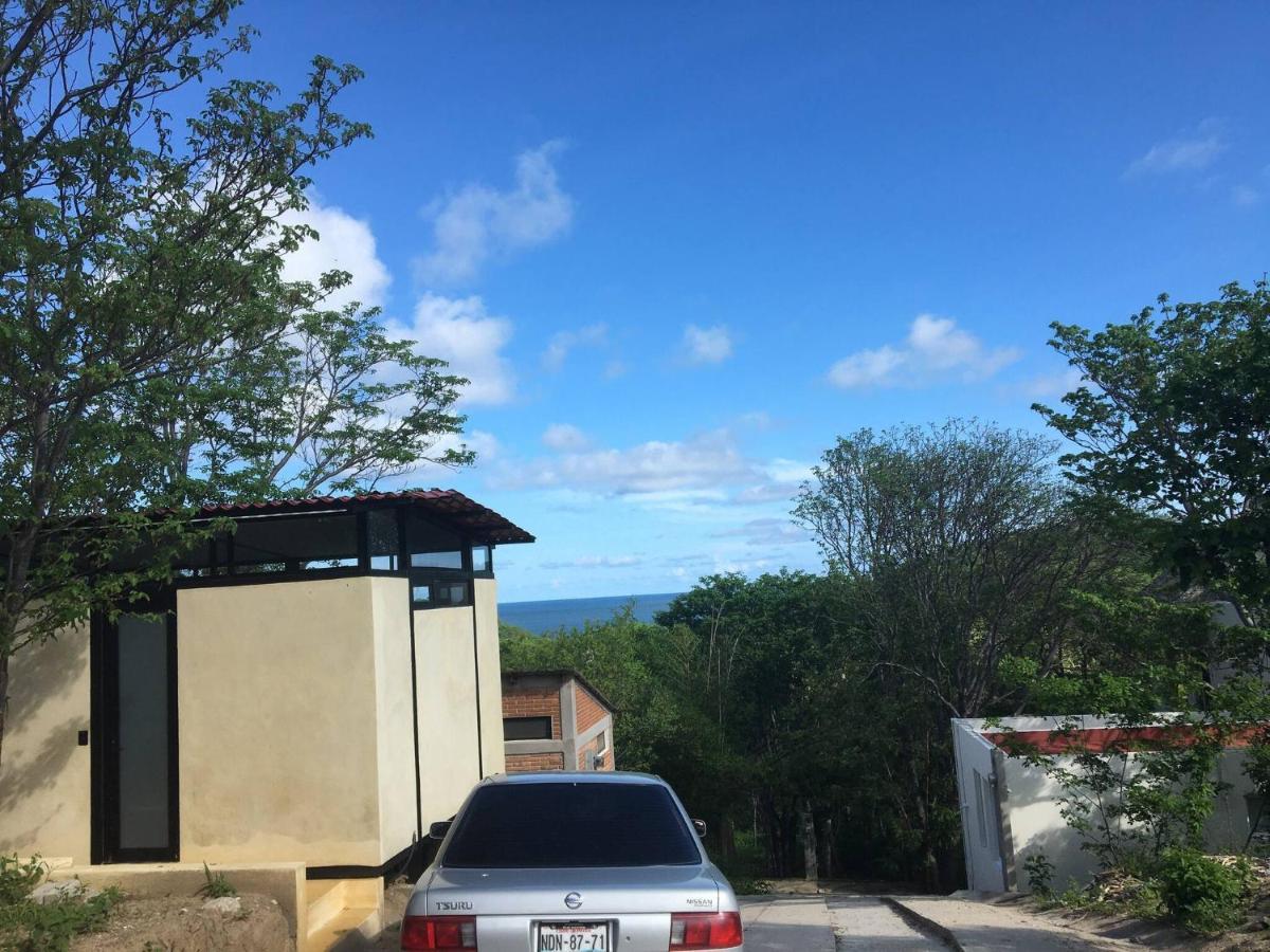 Bungalow Doble Con Vista Parcial Al Mar, Cocina Completa Villa Cuatunalco Kültér fotó